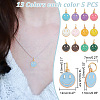 52Pcs 13 Colors Alloy Enamel Charms PALLOY-AB00179-2