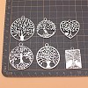 6Pcs Tibetan Style Alloy Pendants PW-WG3E7ED-01-2