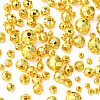 150Pcs 5 Style Brass Round Beads KK-CJ0002-10-8