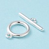 Eco-friendly Brass Toggle Clasps X-KK-D082-14S-3