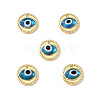 Handmade Lampwork Evil Eye Pendants ZIRC-L102-15G-2