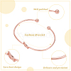 ANATTASOUL 15Pcs 3 Colors Alloy Hollow Heart Open Cuff Bangles Set for Women BJEW-AN0001-57-6