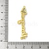Rack Plating Brass Micro Pave Cubic Zirconia Connector Charms KK-C053-09G-3