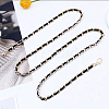 1Pc Alloy PU Leather Braided Waist Chains for Woman DIY-CL0001-09-3