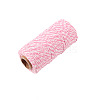 Two Tone Striped Cotton String Threads OCOR-WH0032-35H-1