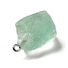 Raw Rough Natural Green Fluorite Pendants G-A028-01C-4