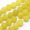 Natural Lemon Jade Round Beads Strands G-D677-8mm-3