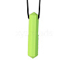 Column Food Grade Eco-Friendly Silicone Pendants PW-WGCC13E-05-1