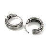 316 Surgical Stainless Steel Hoop Earrings EJEW-D096-09J-AS-2