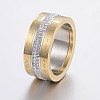 Rotatable 304 Stainless Steel Rings RJEW-P063-38G-19mm-1