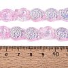 Electroplate Transparent Glass Beads Strands EGLA-Q136-02A-03-4