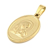 Ion Plating(IP) 304 Stainless Steel Pendants LS-STAS-B071-02A-01G-2