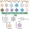 48Pcs 12 Style Alloy Pendants DIY-SC0018-90-2