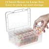 Rectangle PP Plastic Bead Organizer Storage Boxes PW-WG49079-01-2