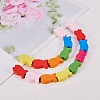   50 Pcs Mixed Color Fish Wood Beads Gifts Ideas for Children's Day WOOD-PH0002-08M-LF-4