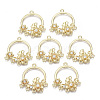 Alloy Rhinestone Chandelier Component Links X-PALLOY-S132-080-1