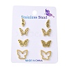 304 Stainless Steel Earring Sets EJEW-S248-03D-G-2