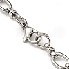 201 Stainless Steel Oval Link Chain Bracelets STAS-Z056-15P-3