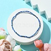 2mm Natural Lapis Lazuli Faceted Round Beaded Stretch Bracelets for Women BJEW-JB10843-02-2