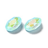 Mocha Fluorescent Style Glass Rhinestone Cabochons GGLA-M005-01B-202MK-3