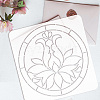 2Pcs 2 Colors PET Hollow Out Drawing Painting Stencils DIY-WH0394-0034-3