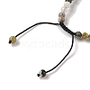 6mm Round Natural Tree Agate Braided Bead Bracelets BJEW-C067-01A-01-4