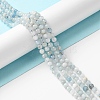Natural Aquamarine Beads Strands X-G-E411-19E-4mm-4