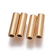 Ion Plating(IP) 304 Stainless Steel Tube Beads STAS-L216-23G-G-2