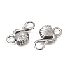304 Stainless Steel Hook Clasps STAS-Z179-07P-2