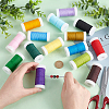   15 Rolls 15 Colors Nylon Chinese Knotting Cord OCOR-PH0001-88-3