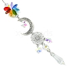 Moon Tibetan Style Alloy Hanging Ornaments HJEW-TA00280-4