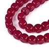 Lab Grown Red Corundum Beads Strands G-G106-N01-03-3