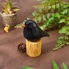 Wooden Birds and Tree Stump Ornaments JX727A-4