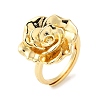 Rack Plating Flower Brass Adjustable Rings RJEW-S413-03G-3