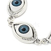 Retro Eye Alloy & Resin Link Bracelets for Women BJEW-G705-01AS-2