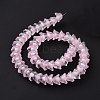 Transparent Glass Beads Strands LAMP-H061-01C-5