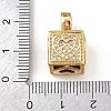 Brass Micro Pave Cubic Zirconia Pendants KK-F919-10G-4