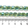 Electroplate Glass Beads Strands EGLA-D030-19K-4