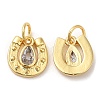 Brass with Cubic Zirconia Pendants KK-K332-23G-1