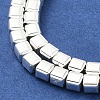 Electroplated Synthetic Non-Magnetic Hematite Beads Strands G-U003-18B-01-3