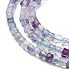 Natural Colorful Fluorite Beads Strands G-H042-B06-01-4