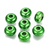 Christmas Theme UV Plating Opaque Acrylic European Beads PACR-T017-19M-M1-2