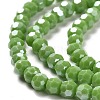 Electroplate Opaque Glass Beads Strands EGLA-A035-P4mm-A15-3