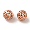 Rack Plating Brass Pave Cubic Zirconia Beads KK-M285-32C-2