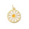 Brass Enamel Pendants KK-P294-29G-1