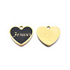 201 Stainless Steel Enamel Pendants STAS-Q238-037G-2
