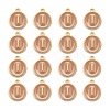 Golden Plated Alloy Enamel Charms ENAM-S118-06I-2