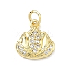 Brass Micro Pave Cubic Zirconia Pendants KK-K417-11B-G-1