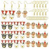 DIY Christmas Reindeer Earring Making Kit DIY-YW0017-80-1