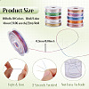 10 Rolls 10 Colors 3-Ply Round Metallic Cord Sets MCOR-TAC001-02-4